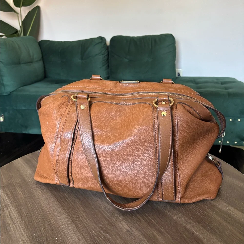 Michael Kors Timeless Brown Leather Satchel - Picture 5 of 16